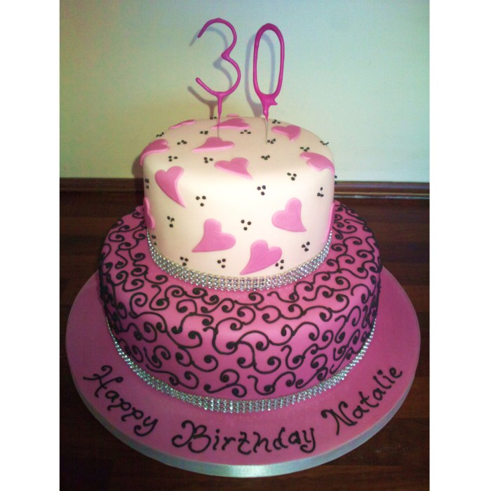 30th birthday cake ideas for women