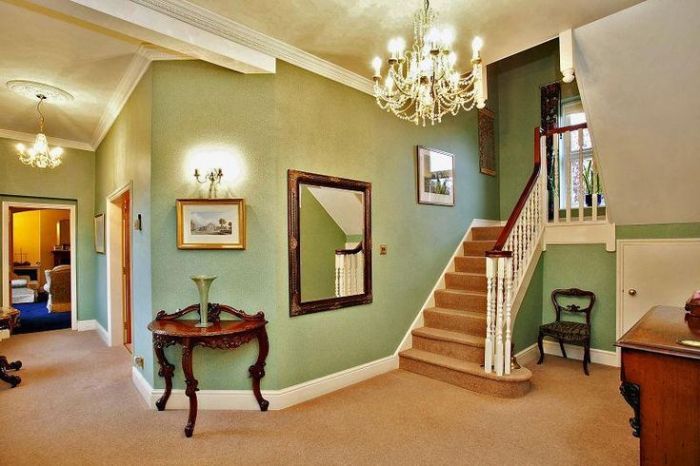 Olive green hallway ideas