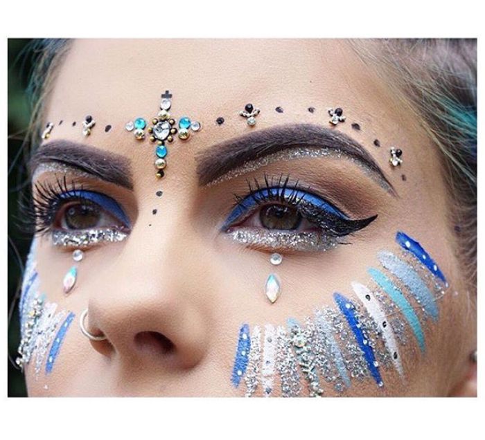 Face paint painting designs glitter flowers