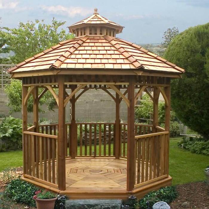 Gazebos kayu octagon elevated gardenerspath madera jati minimalis besthomish pergolas yardoutlet