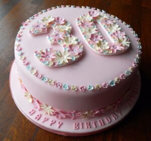 Female 30th birthday cake ideas