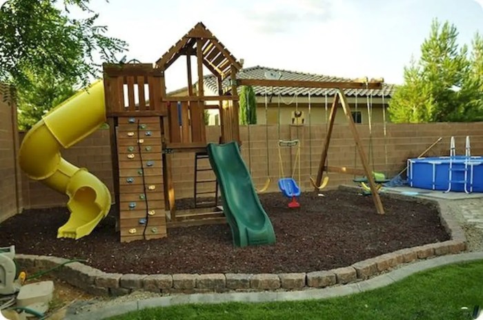 Children's garden play area ideas