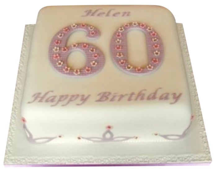 60th birthday cake ideas for her