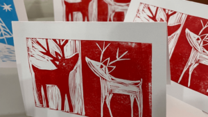 Lino print ideas christmas