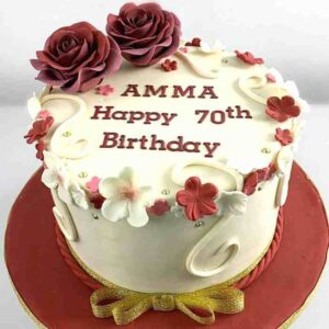 70th birthday cake ideas