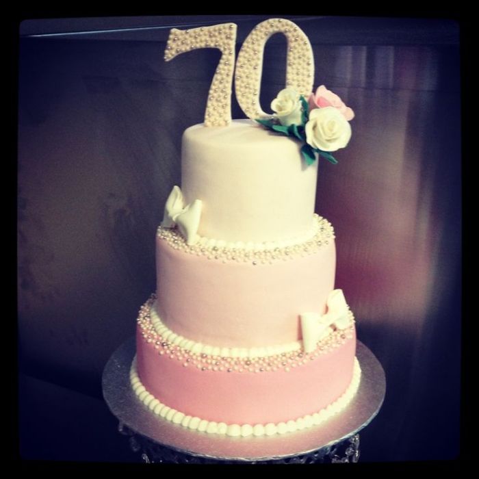 70th birthday cake ideas