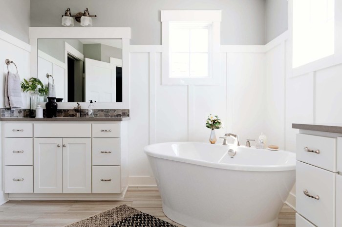 Bathroom wall paneling ideas