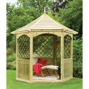 Gazebo wooden gazebos assembled elena shedsfirst close