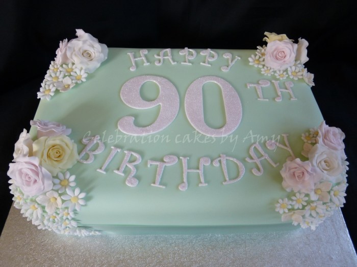 90th birthday cake ideas