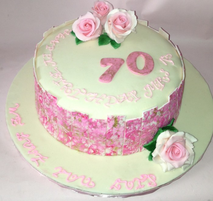 70th birthday cake ideas