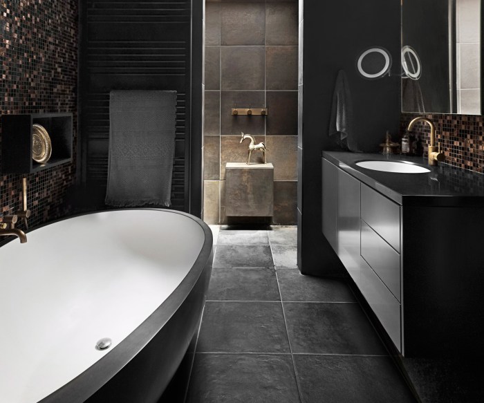 Black and grey bathroom ideas