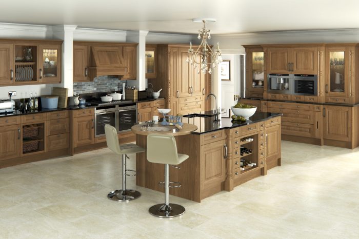 Cabinets kitchen oak hickory wood cons pros high runs spectrum end options unique updated