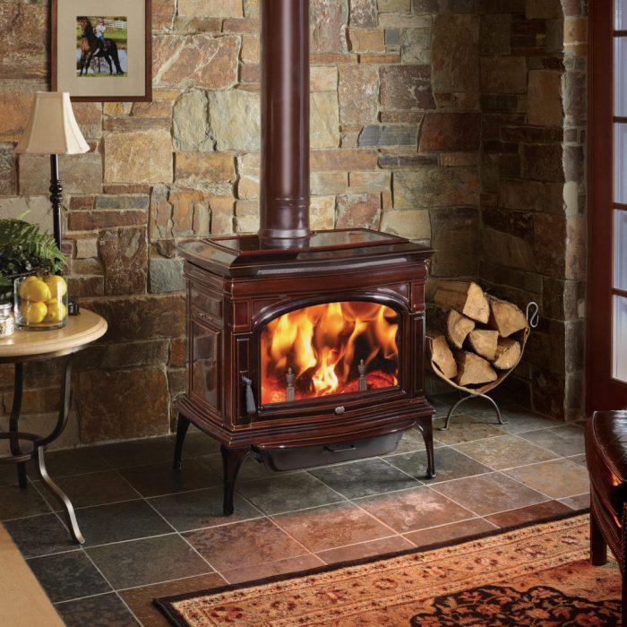 Corner fireplace farmhouse wood room stove stoves burning living diy decor brick hearth renovation reveal burner cozy fireplaces wall sheholdsdearly