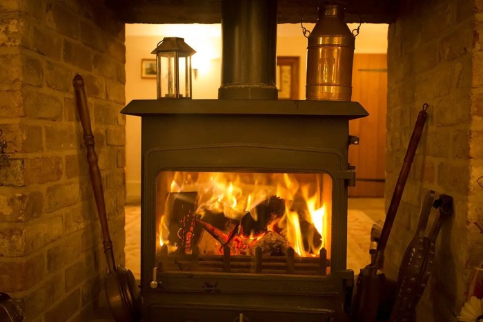 Double sided log burner ideas