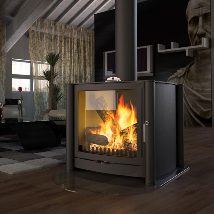 Double sided log burner ideas