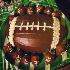 Birthday football cake ideas