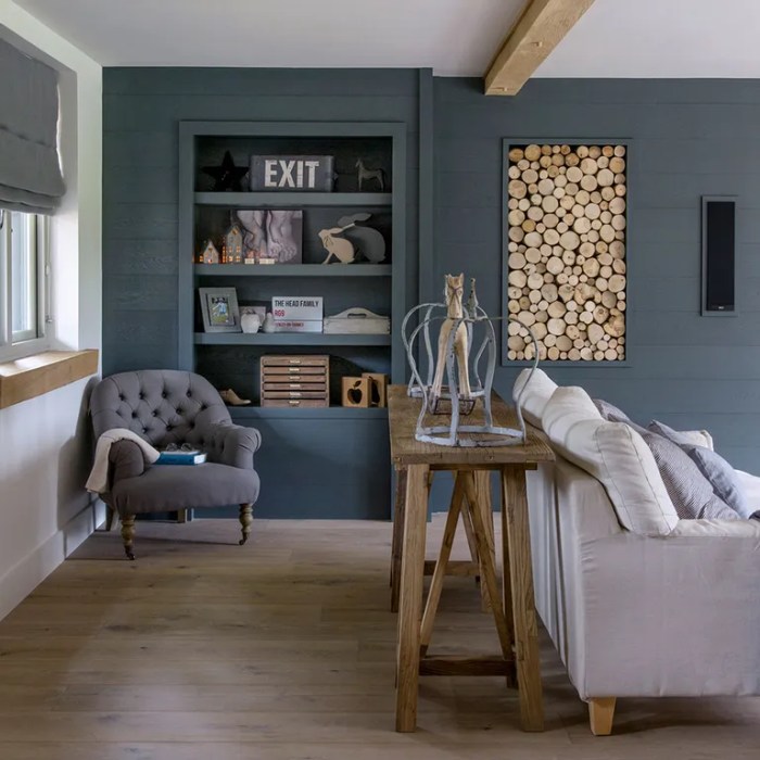 Alcove log storage ideas