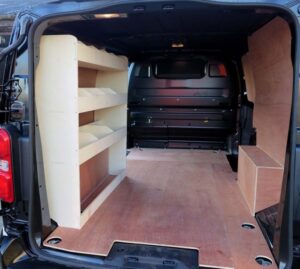 Vivaro vauxhall swb ns units racking ply shelving