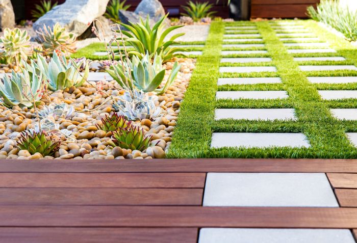 Modern garden paving ideas