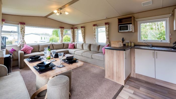 Modern static caravan interior ideas