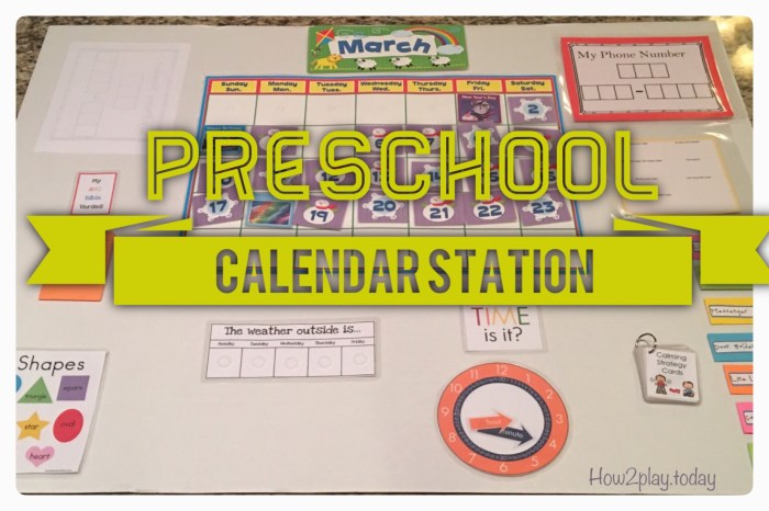 Calendar ideas for eyfs