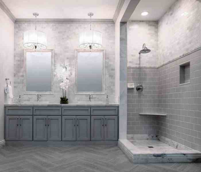 Grey tiles bathroom ideas