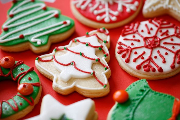 Decorated xmas gingerbread