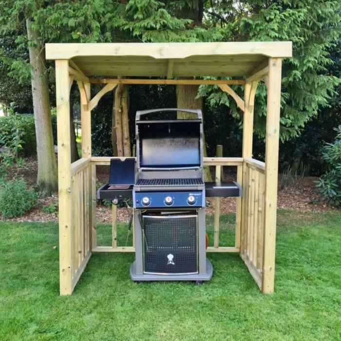 Wooden bbq shelter ideas