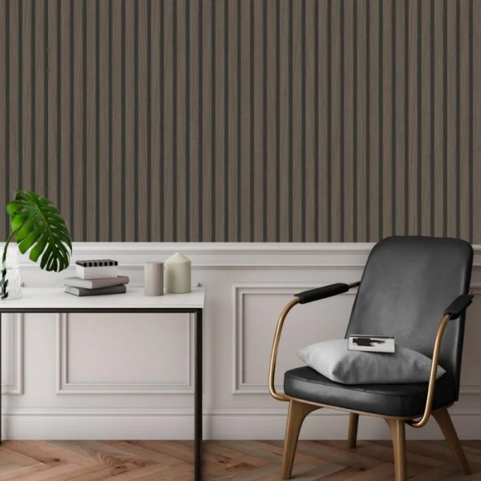 Wood panel wallpaper ideas