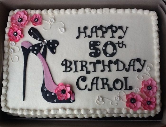 50 th birthday cake ideas for her