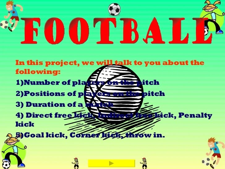 Football presentation ideas