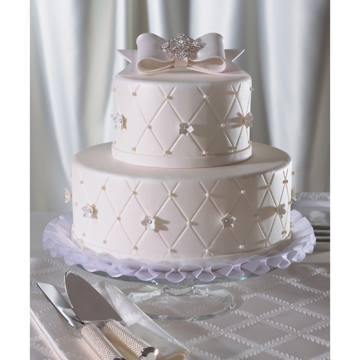 Diamond wedding cake parents set cakecentral