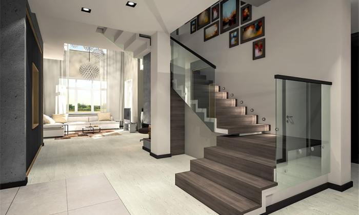 Staircase ideas glass