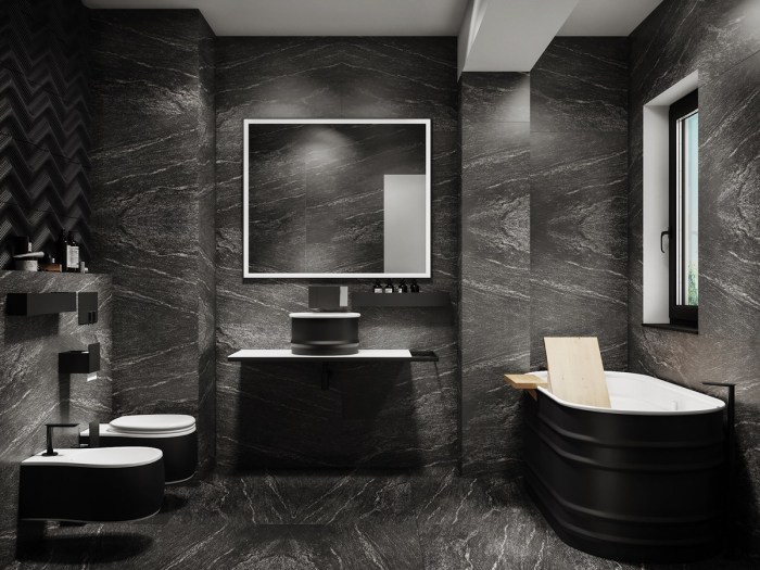 Black and grey bathroom ideas