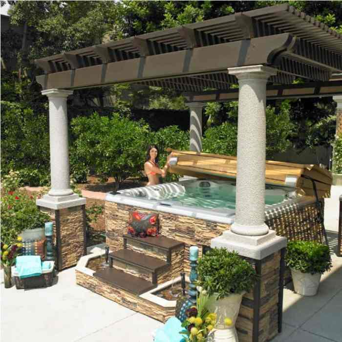 Hot tub garden ideas