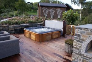 Hot tub garden ideas