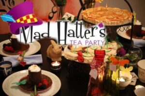 Tea party mad hatter food hatters attractive title