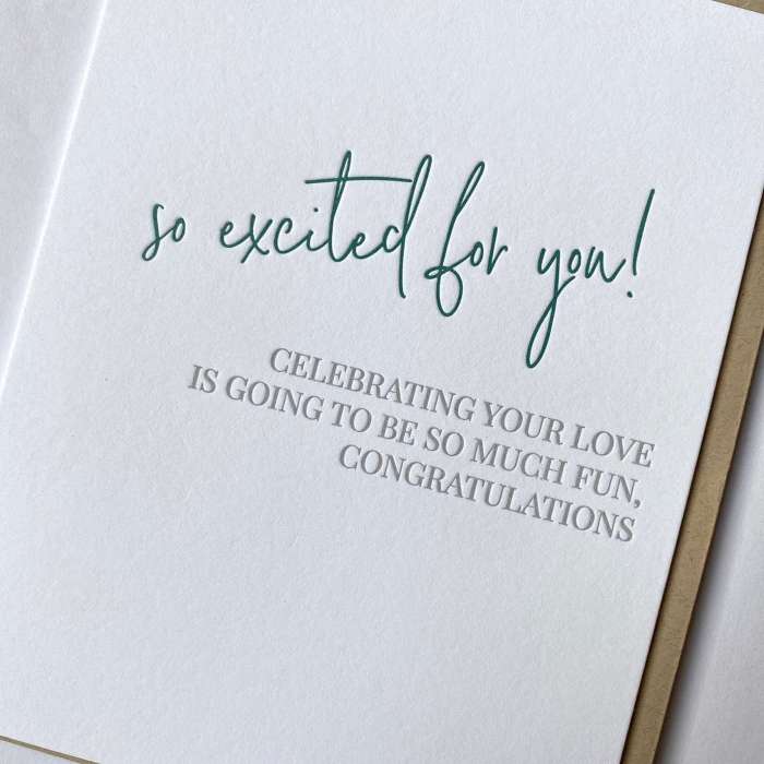 Engagement card ideas