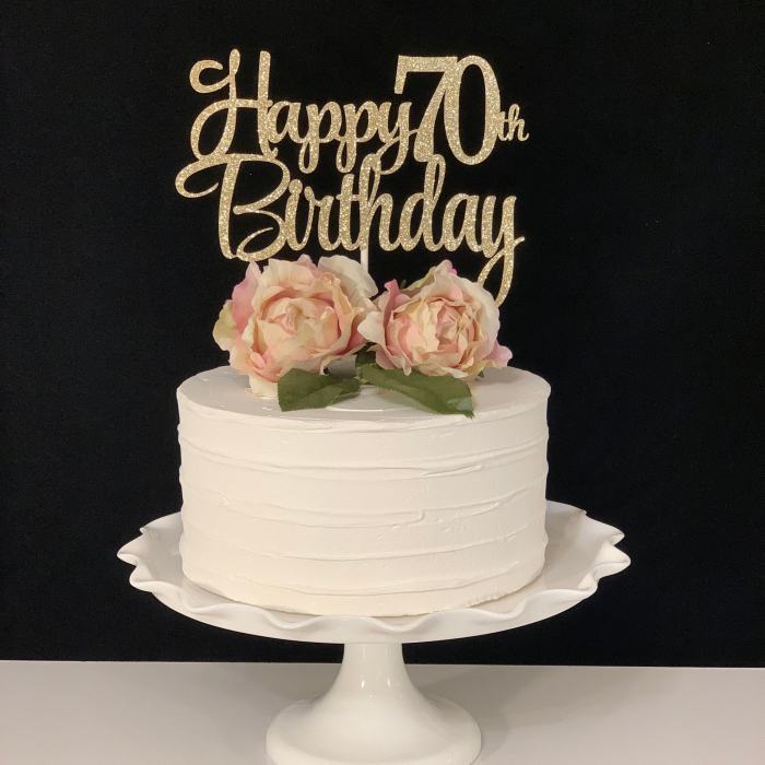 70th birthday cake ideas female