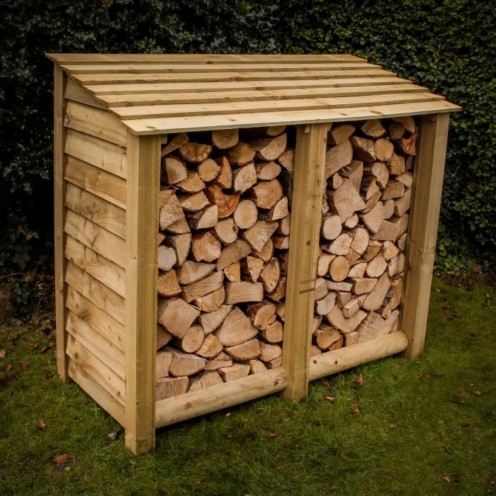 Outdoor log store ideas