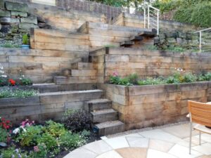 Steep tiered garden ideas