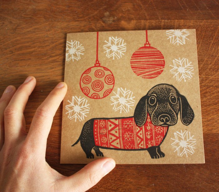 Christmas lino print ideas