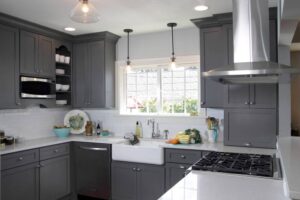 Small cream and grey kitchen ideas