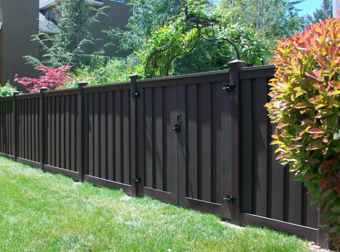 Grey garden fence ideas