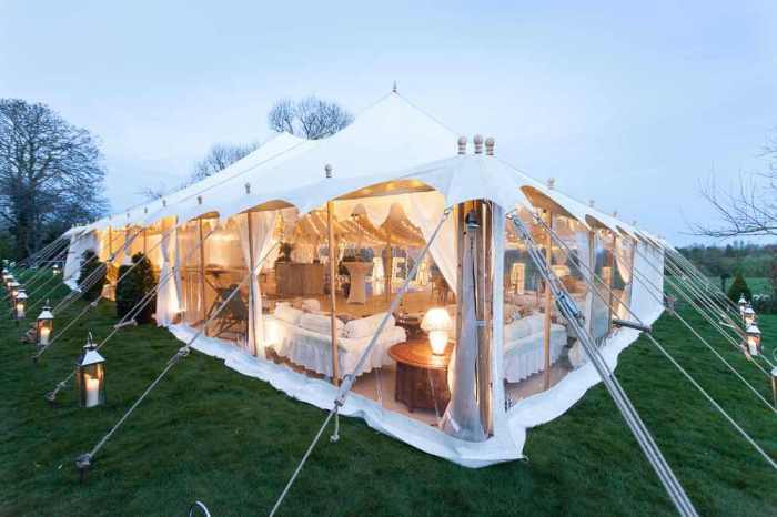 Garden party marquee ideas